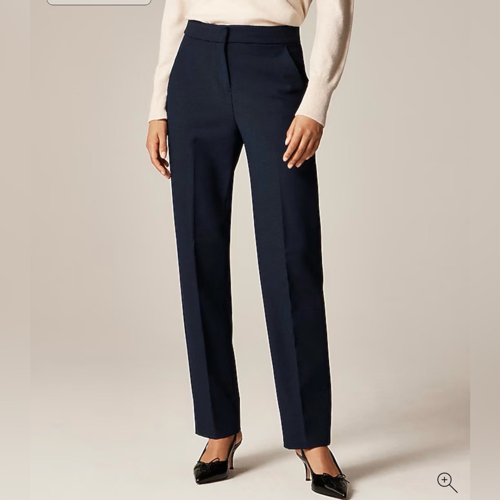 J.Crew, Kate pants, Navy Linen sz 8, Like New